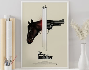 The Godfather Poster - Francis Ford Coppola - Minimalist Movie Poster - Vintage Retro Art Print - Custom Poster - Wall Art Print, Home decor