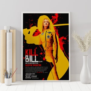 Kill Bill Poster - Quentin Tarantino - Poster minimalista del film - Stampa artistica retrò vintage - Poster personalizzato - Stampa artistica da parete - Decorazione per la casa