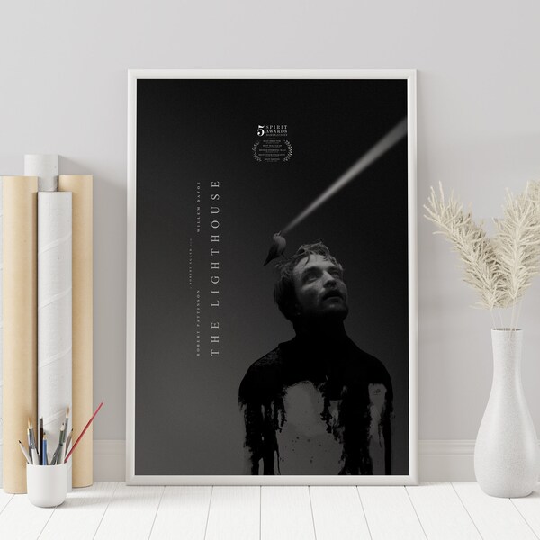 The Lighthouse Poster - Robert Eggers - Minimalist Movie Poster - Vintage Retro Art Print - Custom Poster - Wall Art Print - Home decor