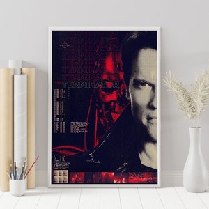 The Terminator Poster - James Cameron - Minimalist Movie Poster - Vintage Retro Art Print - Custom Poster - Wall Art Print - Home Decor