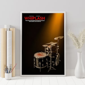 Poster Whiplash - Damien Chazelle - Poster minimalista del film - Stampa artistica retrò vintage - Poster personalizzato - Stampa artistica da parete - Decorazione per la casa - Regalo