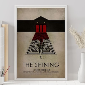The Shining Poster - Stanley Kubrick - Custom Poster - Minimalist Movie Poster - Vintage Movie Poster - Wall Art Print - Home Decor - Gift