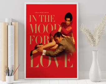 In the Mood for Love Poster: Wong Kar-wai Film, Minimalist Wall Art