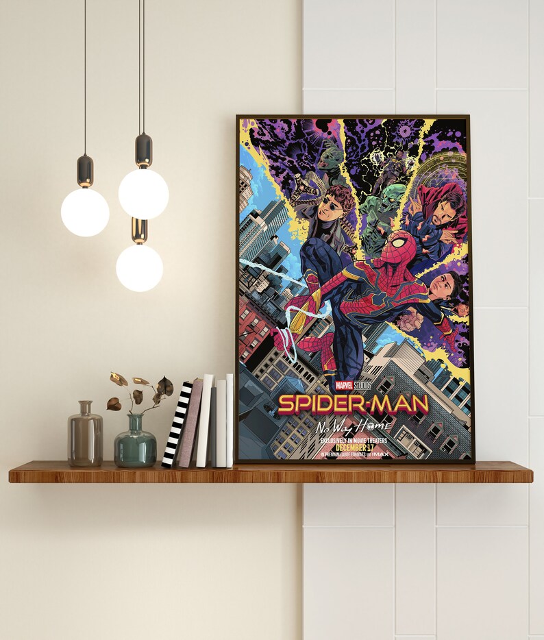 Spiderman Poster Spiderman Marvel Print Custom Poster - Etsy
