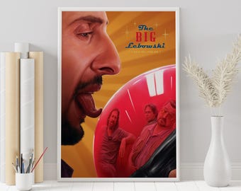 The Big Lebowski Poster: Minimalist Movie Art Print