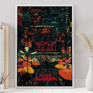Blade Runner Poster - Ridley Scott - Minimalist Movie Poster - Vintage Retro Art Print - Wall Art Print - Home Decor - Blade Runner