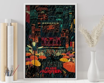 Blade Runner Movie Poster: Ridley Scott, Retro Wall Art Print