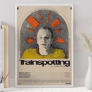 Trainspotting Poster - Danny Boyle - Custom Poster - Minimalist Movie Poster - Vintage Movie Poster - Wall Art Print - Home Decor - Gift