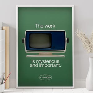 Cartaz de rescisão - Severance - Cartaz personalizado - Cartaz minimalista de série de TV - Cartaz de série de TV vintage - Impressão de arte de parede - Decoração para casa - Presente