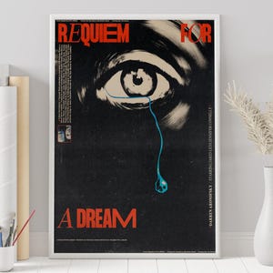 Requiem for a Dream Poster - Darren Aronofsky - Poster personalizzato - Poster minimalista del film - Poster vintage del film - Stampa artistica da parete - Decorazione per la casa