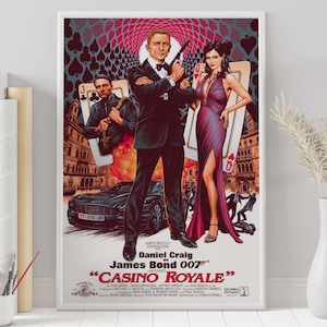 Casino Royale Poster - Martin Campbell - Custom Poster - Minimalist Movie Poster - Vintage Movie Poster - Wall Art Print - Home Decor - Gift