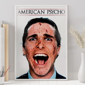 American Psycho Poster - Mary Harron - Vintage Retro Art Print - Wall Art Print - Minimalist Movie Poster - Custom Poster - Home Decor