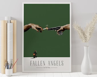 Fallen Angels Movie Poster: Wong Kar-wai, Minimalist Wall Art Print