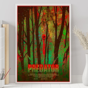 Predator Poster - John McTiernan - Custom Poster - Minimalist Movie Poster - Vintage Movie Poster - Wall Art Print - Home Decor - Gift