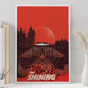 The Shining Poster - Stanley Kubrick - Custom Poster - Minimalist Movie Poster - Vintage Movie Poster - Wall Art Print - Home Decor - Gift