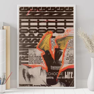 Trainspotting Poster - Danny Boyle - Custom Poster - Minimalist Movie Poster - Vintage Movie Poster - Wall Art Print - Home Decor - Gift