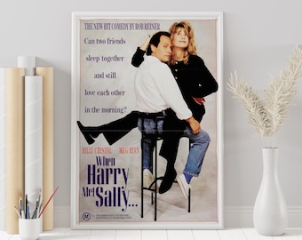 When Harry Met Sally Movie Poster: Minimalist Art Print