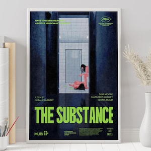 The Substance Poster - Coralie Fargeat - Custom Poster - Minimalist Movie Poster - Vintage Movie Poster - Wall Art Print - Home Decor - Gift
