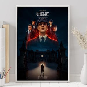 Peaky Blinders Poster - Custom Poster - Minimalist Tv Series Poster - Vintage Tv Series Poster - Wall Art Print - Home Decor - Gift