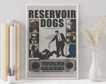 Poster Reservoir Dogs: Quentin Tarantino minimalistische filmkunst