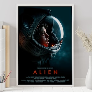 Alien Poster - Aliens Movie - Ridley Scott - Minimalist Movie Poster - Vintage Retro Art Print - Custom Poster - Wall Art Print - Home Decor