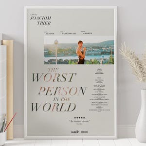 The Worst Person in the World Poster - Custom Poster - Minimalist Movie Poster - Vintage Movie Poster - Wall Art Print - Home Decor - Gift
