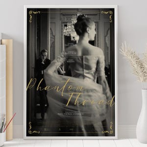 Phantom Thread Movie Poster: Minimalist Vintage Art Print