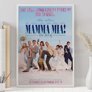 Póster de ¡Mamma Mia! - Phyllida Lloyd - Póster personalizado - Póster minimalista - Póster vintage - Lámina de pared - Decoración - Regalo