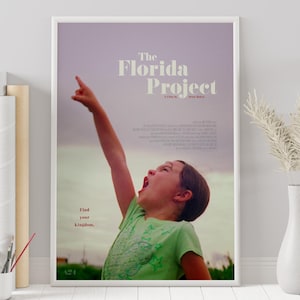 Poster del progetto Florida - Sean Baker - Poster personalizzato - Poster minimalista del film - Poster del film vintage - Stampa artistica da parete - Decorazione per la casa