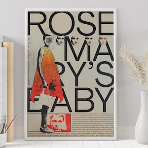 Rosemary's Baby Poster - Roman Polanski - Minimalistisches Filmplakat - Vintage Retro Kunstdruck - Individuelles Poster - Wand Kunst Druck - Wohnkultur
