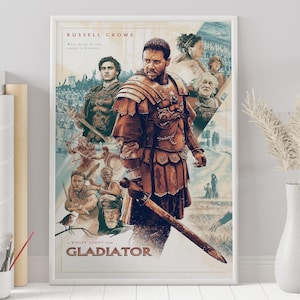 Póster de Gladiador - Ridley Scott - Póster personalizado - Póster minimalista - Póster vintage - Impresión de pared - Decoración del hogar - Regalo