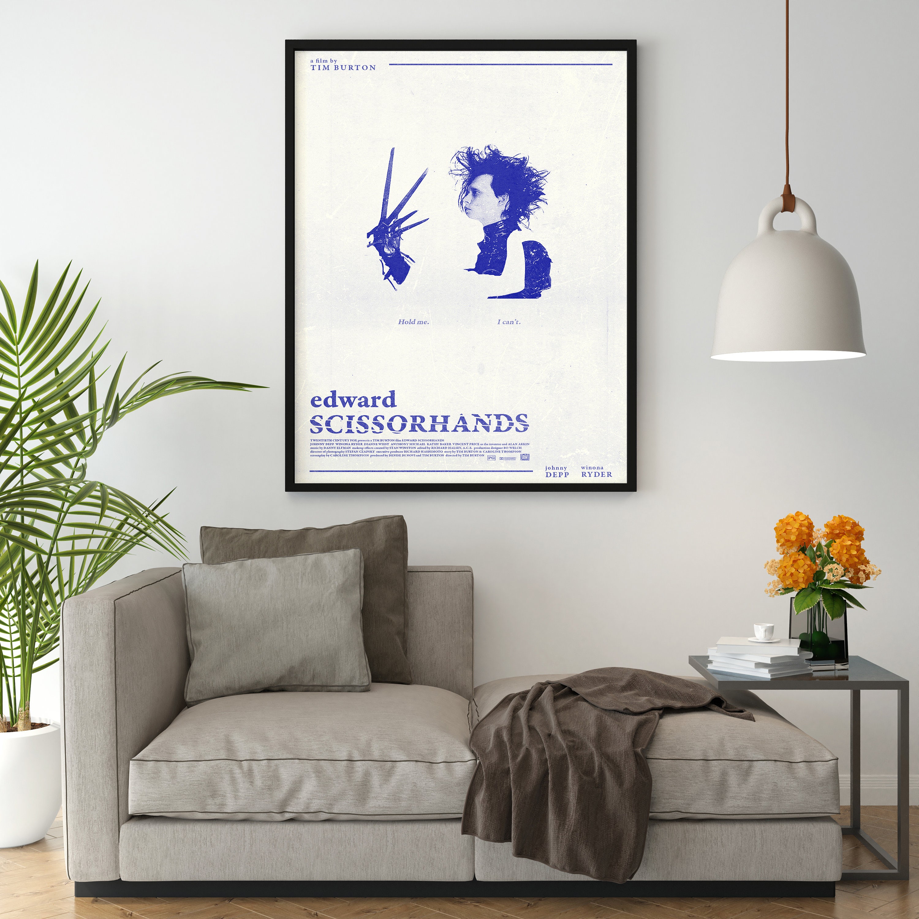 Edward Scissorhands Poster: Tim Burton Movie Art Print - Etsy