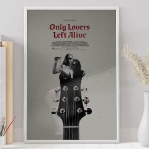 Nur Liebhaber links Alive Poster - Jim Jarmush - Individuelles Poster - Minimalistisches Filmplakat - Vintage Filmplakat - Wand Kunst - Wohndekor