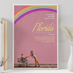 Poster del progetto Florida - Sean Baker - Poster personalizzato - Poster minimalista del film - Poster del film vintage - Stampa artistica da parete - Decorazione per la casa