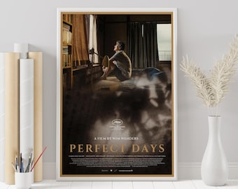 Perfect Days Movie Poster - Wim Wenders Film, Minimalist Wall Art