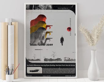 Blade Runner 2049 Movie Poster: Minimalist Retro Art Print