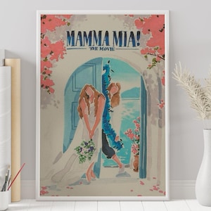 Póster de ¡Mamma Mia! - Phyllida Lloyd - Póster personalizado - Póster minimalista - Póster vintage - Lámina de pared - Decoración - Regalo