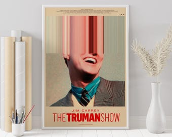 Filmaffisch med Truman Show: Minimalistisk väggkonst