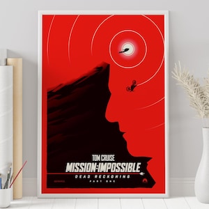 Poster Mission Impossible - Brian De Palma - Poster minimalista del film - Stampa artistica retrò vintage - Poster personalizzato - Stampa artistica da parete - Decorazione per la casa