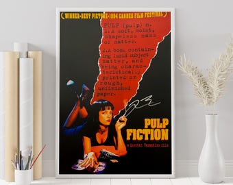 PULP FICTION Movie Poster | Framed Film Print | Retro