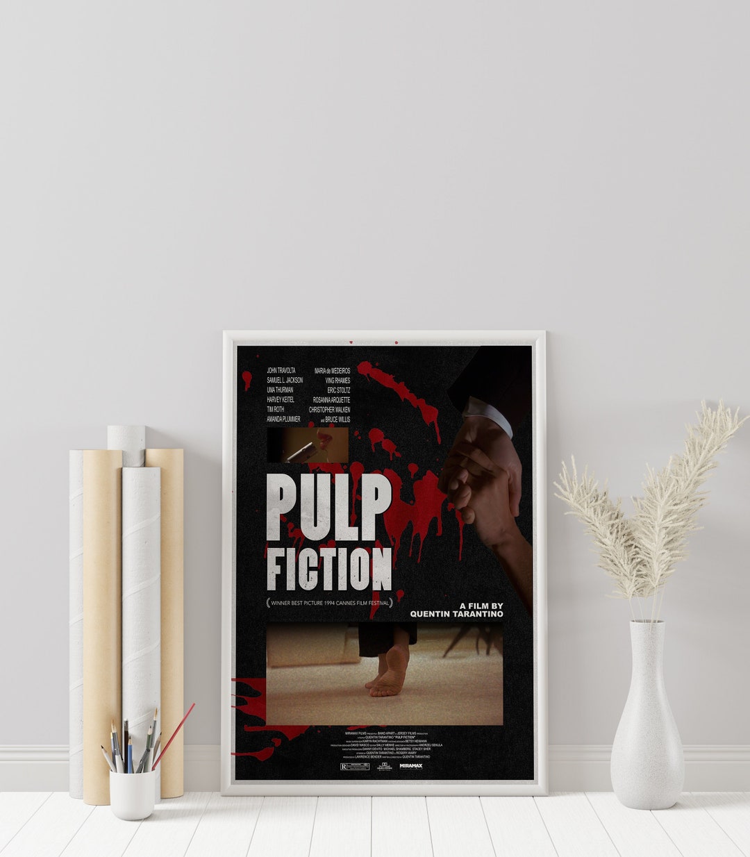 Pulp Fiction Poster Quentin Tarantino Minimalist Movie - Etsy