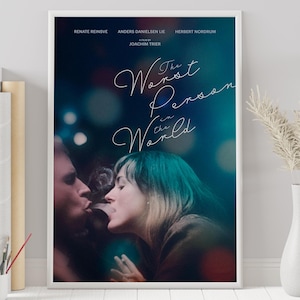 The Worst Person in the World Poster - Custom Poster - Minimalist Movie Poster - Vintage Movie Poster - Wall Art Print - Home Decor - Gift