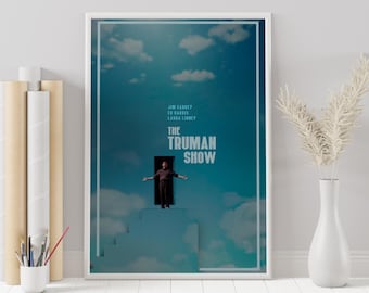 Truman Show-affisch: Minimalistisk filmkonsttryck