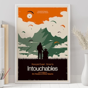 Pôster de Intocáveis - Pôster de filme minimalista - Impressão de arte retrô vintage - Pôster personalizado - Impressão de arte de parede - Decoração para casa - Presente