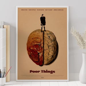 Poor Things Poster - Yorgos Lantimos - Custom Poster - Minimalist Movie Poster - Vintage Movie Poster - Wall Art Print - Home Decor - Gift