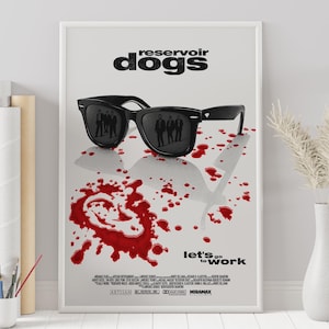 Reservoir Dogs Poster - Quentin Tarantino - Custom Poster - Minimalist Movie Poster - Vintage Movie Poster - Wall Art Print - Home Decor