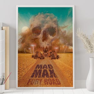 Póster de Mad Max: Furia en la Carretera - George Miller - Póster personalizado - Póster minimalista - Póster vintage - Impresión de arte mural - Decoración del hogar