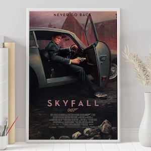 Póster de Skyfall - Sam Mendes - Póster personalizado - Póster minimalista - Póster vintage - Impresión de pared - Decoración del hogar - Regalo