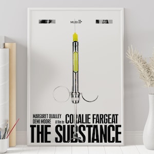 Póster de The Substance - Coralie Fargeat - Póster personalizado - Póster minimalista - Póster vintage - Impresión de pared - Decoración - Regalo
