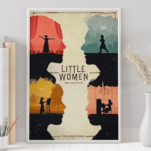 Póster de Mujercitas - Greta Gerwig - Póster personalizado - Póster minimalista - Póster vintage - Impresión de pared - Decoración del hogar - Regalo